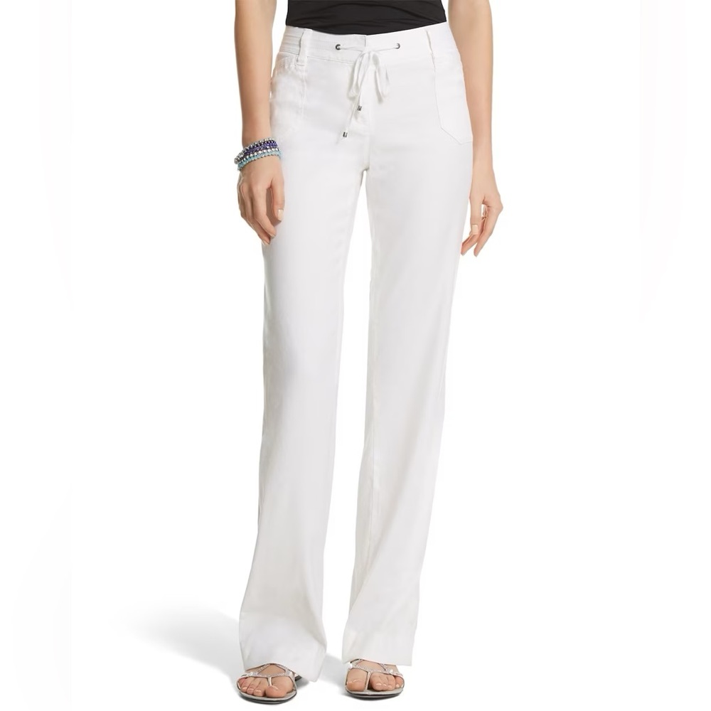 WHBM Linen Wide Leg Pant